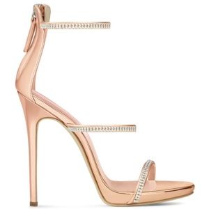 Giuseppe Zanotti Harmony Crystal rose gold sandal
